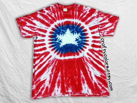 how to make a captain america tie dye shirt