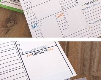 NEW Item! The Dad Pad® 60 page weekly planner pad w/ 322 man stickers, lists, tear sheet by the makers of Reminder Binder® Ships NOW!