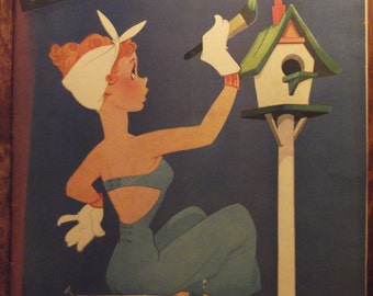 COLLIER'S MAGAZINE COVER September, 1945 Ready To Frame Additional Ads Ship Free