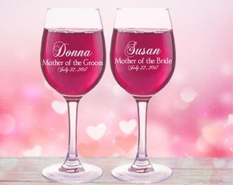 Mother-of-the-Bride gift Mother of the Bride Glass Mother-of-the-Groom Gift Wedding Gift for Mom Mother-in-Law Gift from Bride from Groom