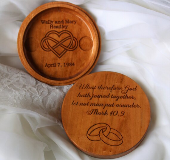 Items similar to Ring Bearer Pillow Alternative Wedding Ring Holder Wedding Ring Box