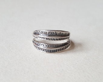 Vintage Viking Sterling Silver Ring, Bengt Hallberg, Sweden (F798)