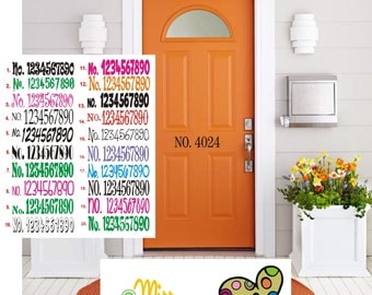 House Vinyl Address Number Decal, Mailbox Address Decal, Address Sign, Frontdoor Address Numbers