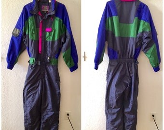 Vintage 1980's Nevica Classic Men's Ski Suit (Size: 46)