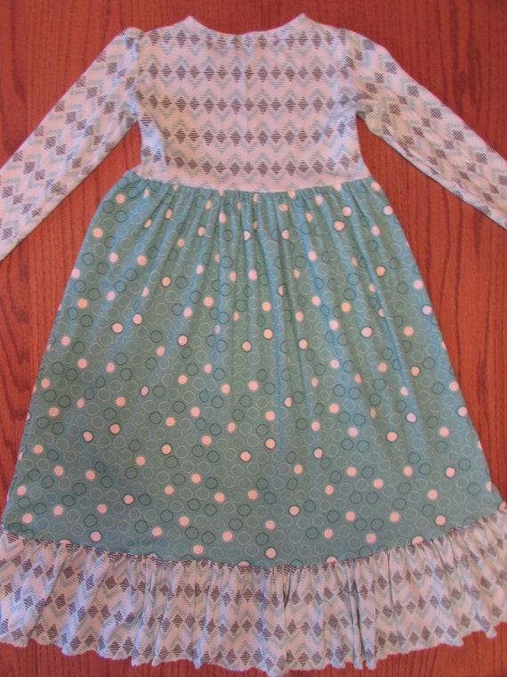 Girls nightgown/girls knit nightgown/organic knit/girls organic nightgown/girls long nightgown/girls pajamas/girls gown/toddler nightgown