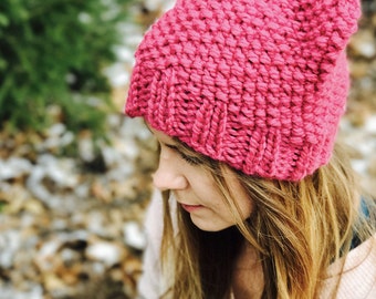 PATTERN - PussyHat, PussyCat Hat, Chunky Hat - Unisex