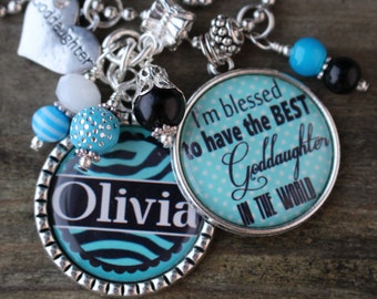 PERSONALIZED GODDAUGHTER GIFT, Personalized Goddaughter Key Chain, Personalized Goddaughter Gift, Personalized God Daughter Key Chain