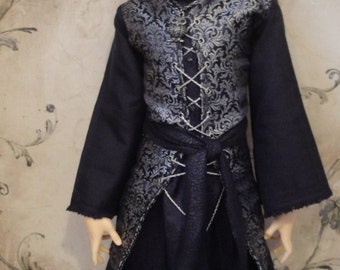 Dark Noble Outfit for Male Delf, Super Dollfie, Feeple 60 and similiar sized dolls