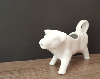 FREE Shipping, Cow Creamer, Vintage Cow Creamer, Vintage Creamer, Vintage Dairy Creamer, Vintage White Cow Creamer, Vintage Cow Decor