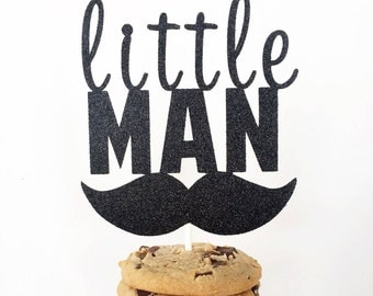 Little Man Cake Topper / Little Man Theme Baby Shower / Little Gentleman / Boy First Birthday / 1st Birthday Cake Topper / Smash Cake Topper