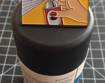 Lichtenstein Pop Art Graffiti Girl enamel pin