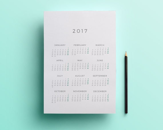mini calendar 2018 tear of pages