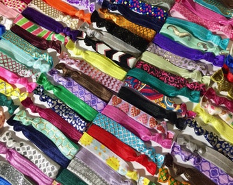 Bulk Hair Ties - Hair Tie Grab Bag - Hair Ties Bulk - Grab Bag - Elastic Hair Ties - Ponytail Holders - No Crease Hair Ties - Hair Accessory