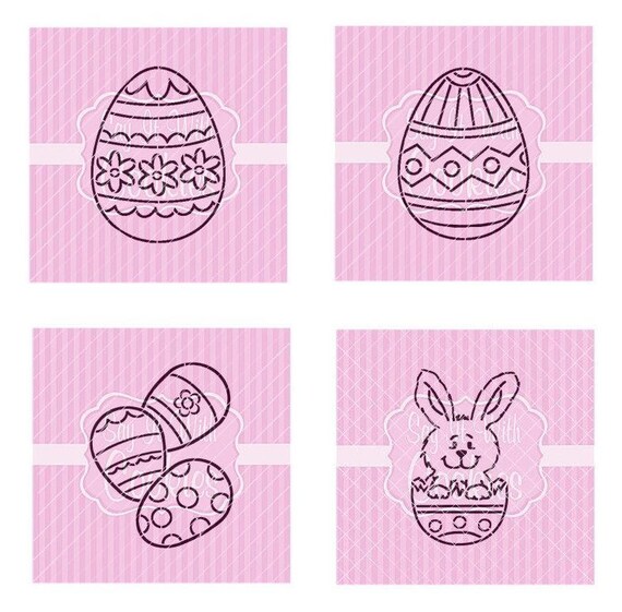 Easter PYO Stencils 5.5 x 5.5 Cookie Stencil