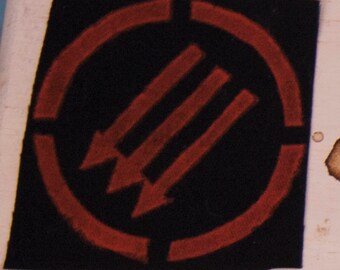 Anti Fascist Circle - AntiFA - Anti-Fascist Action - Punk / Activist Patch