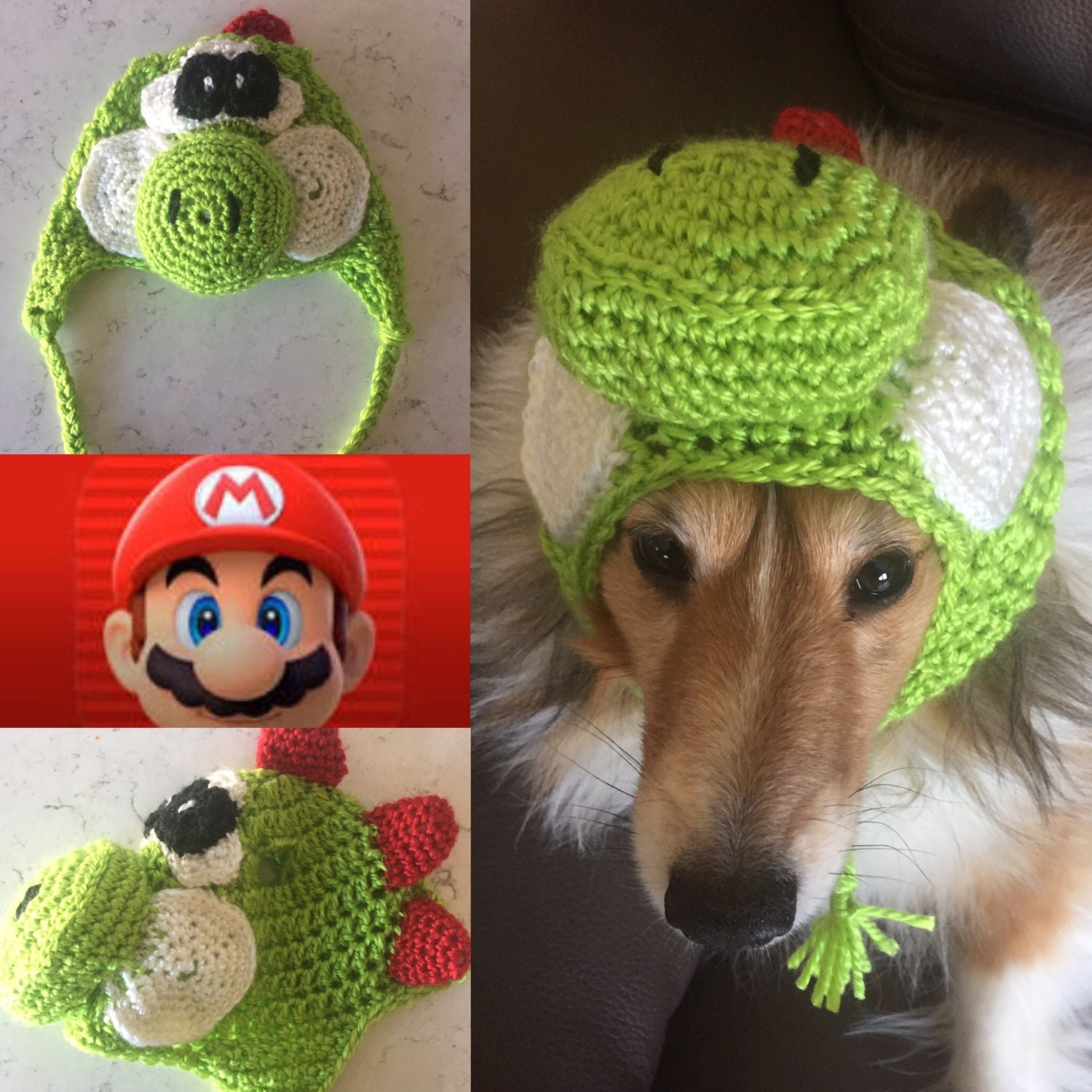 Super Mario Dog Hat Dog Costume Yoshi Dog Hat Dog Hat