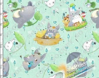 New Arrival Totoro Design, digital printing, custom knit fabric - 1 meter