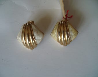 Boucles D'oreilles Vintage Années 60 – Fantaisie Rétro – Bon état