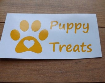 Dog, Doggie, Puppy, food and treats decals,pet bowl decals