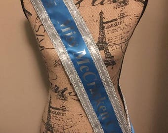 Custom Made Sash Any Title Any Clipart