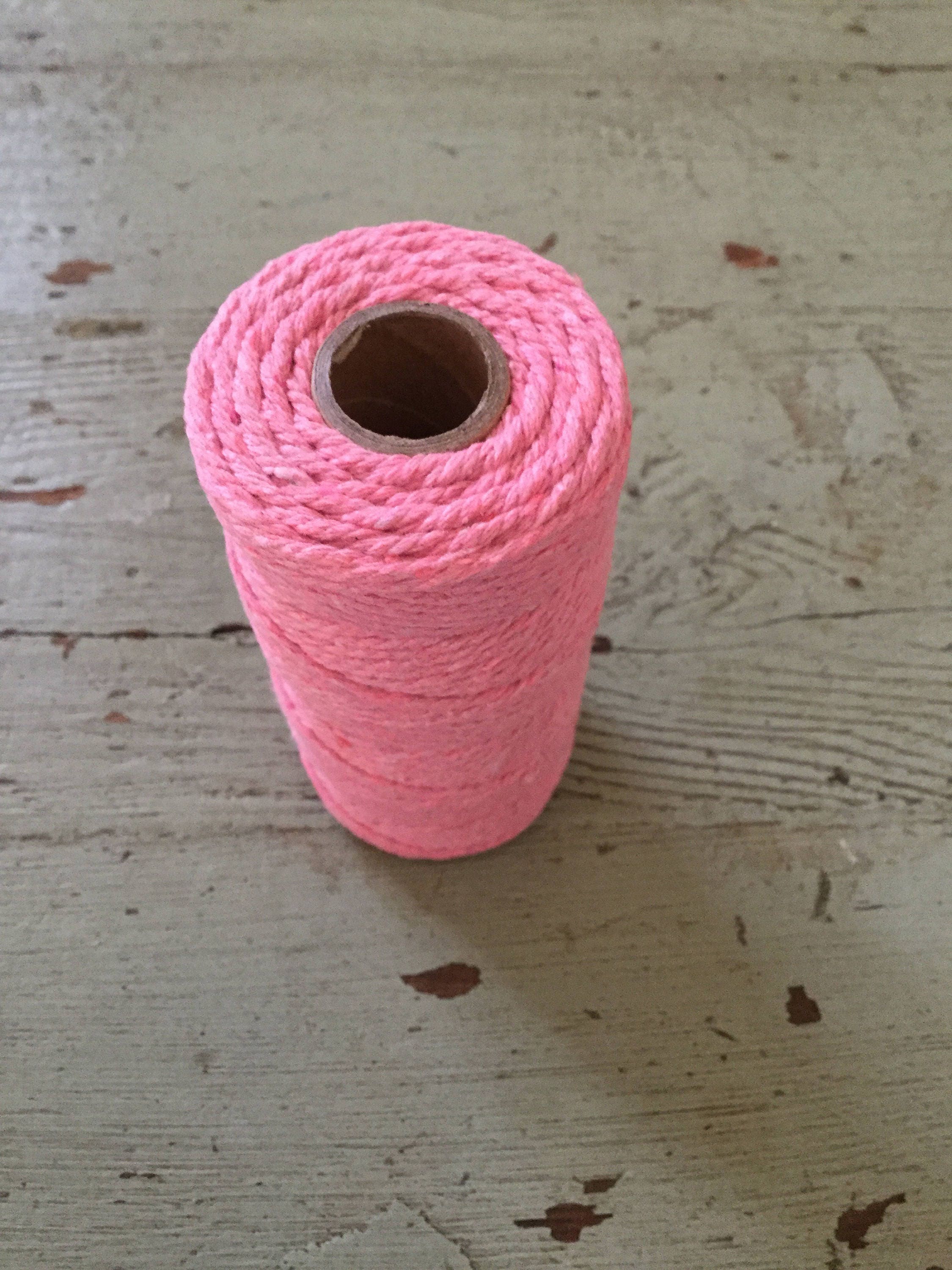 Bakers Twine Pink, 50 Meters Cotton Bakers Twine. Pink Twine, Craft