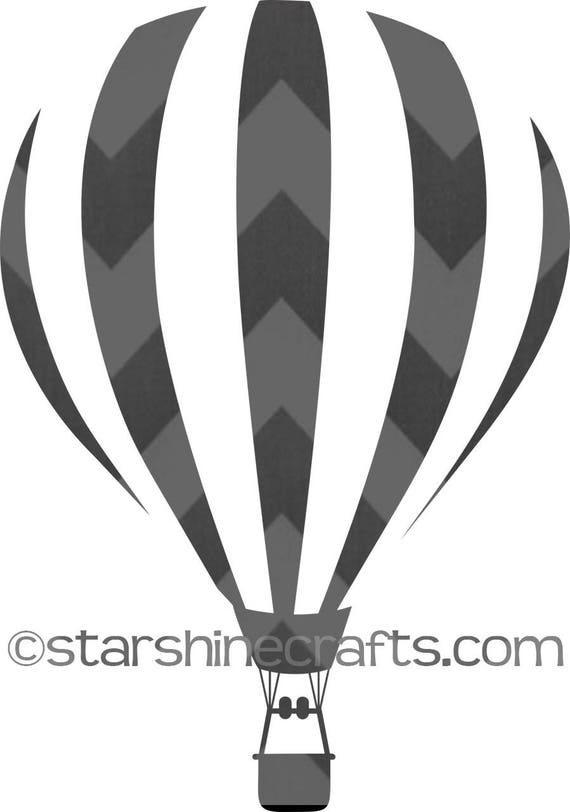 Hot Air Balloon SVG for personal cutting machines instant