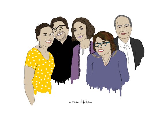 Custom portrait of friends / custom Illustration / Custom