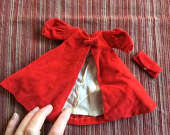 Barbie Clothes,Barbie Outfit,Barbie Jacket,Barbie Coat,Barbie Red Coat,Red Velvet Barbie,Barbie Dressy,Doll Coat,939,Red Flare Barbie Jacket