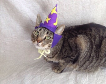 Wizard hat for cats- Glow in the dark!