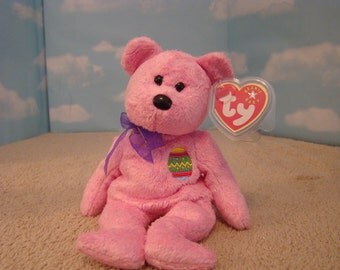Eggs Pink Bear Ty Beanie Baby