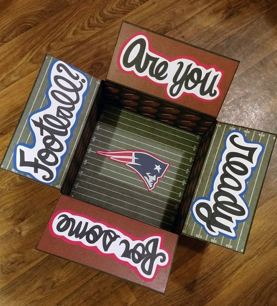 Full Care Package Box Football Season Custom Team
