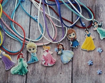 Birthday gifts for girlfriend gift jewellery gift|for|her Necklace handmade Disney princess birthday Princess party Necklace flower girl