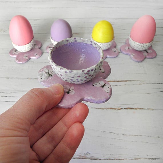 Easter Egg Holder Easter Egg Stand Paper Mache Egg Stand