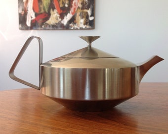 Mid Century Old Hall Alveston teapot - Robert Welch design - 1960s stainless steel