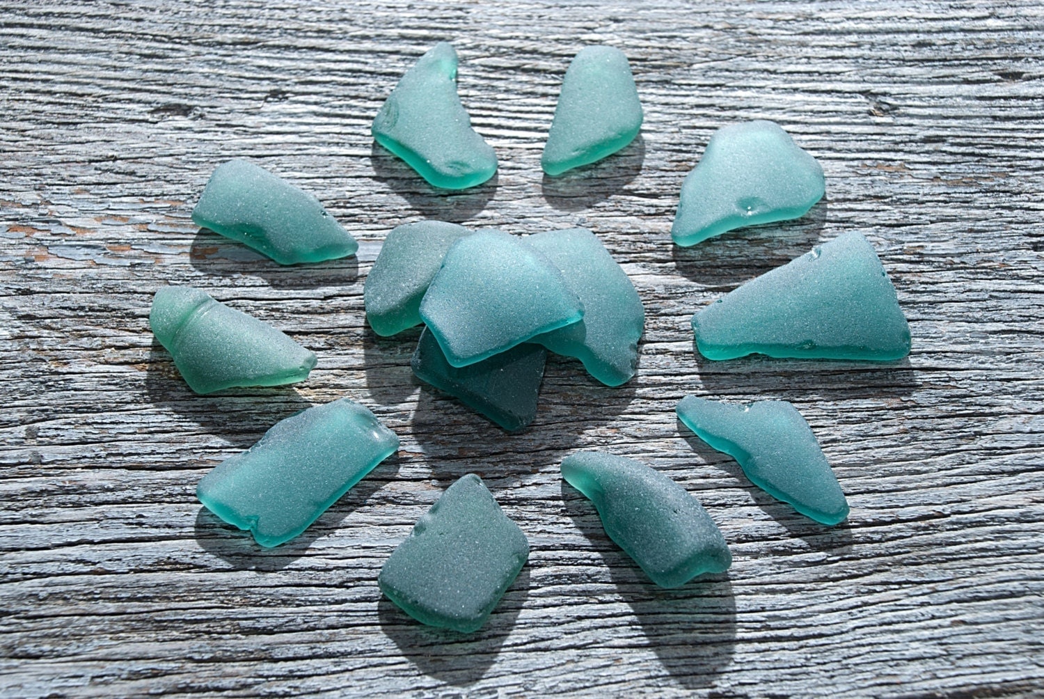 Teal sea glass Turquoise sea glass Authentic Genuine Surf