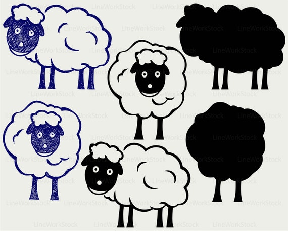 Download Cartoon sheep svg,sheep clipart,sheep svg,sheep silhouette,sheep cricut,sheep cut files,sheep ...