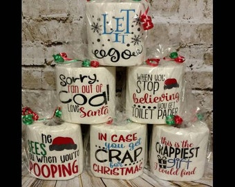 Christmas toilet paper funny christmas gifts white elephant