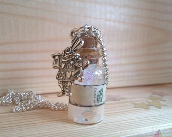 Alice In Wonderland 'Drink Me' bottle Necklace