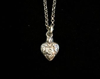 french sacred heart of marie ex voto necklace