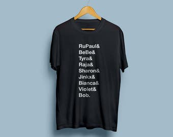 Drag race inspired tshirt black tshirt unisex tshirt graphics tee