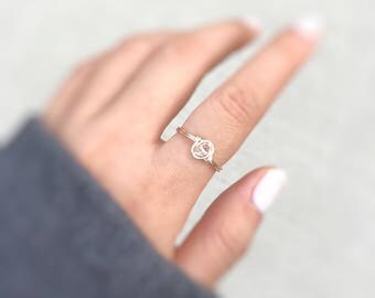 Minimalist Diamond ring,wire wrapped jewelry,crystal ring,raw quartz,tiny diamond ring,dainty diamond ring,april birthstone,gold ring
