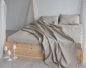 Linen Sheets Set 4pcs Organic Eco Fabric Luxury Full Double Queen King Twin Double 100% Organic Flax BEST Prices Natural Sheets Eco Sheets