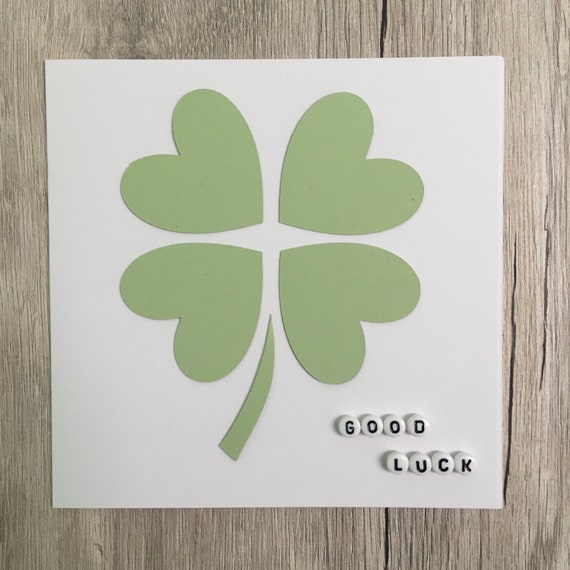 Handmade good luck card