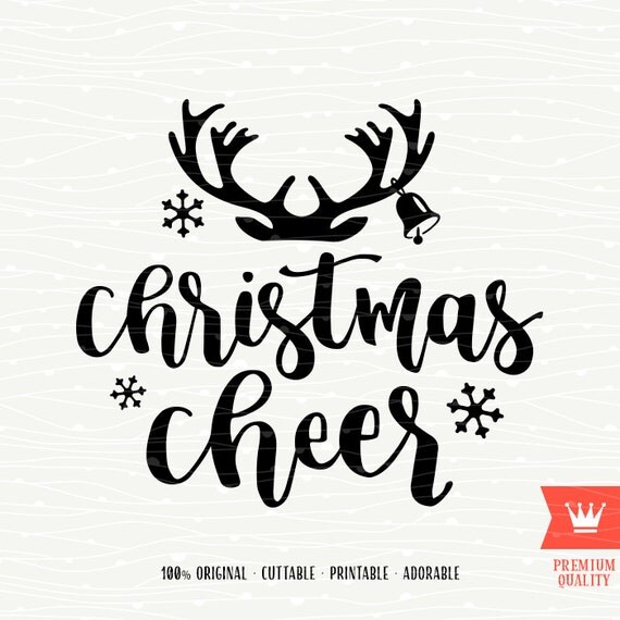 Download Merry Christmas Cheer SVG Decal Cutting File Santa Claus
