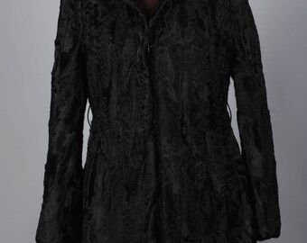 Luxury gift/ Black Persian Lamb/ Fur coat/Wedding,or anniversary present