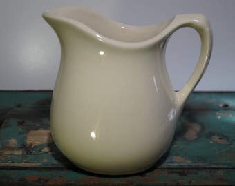 Off-White Ironstone Pitcher