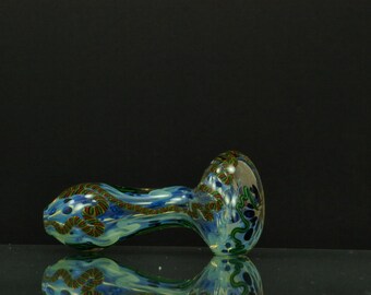 Rasta Color Changing Glass Pipe Plasmic Fumed