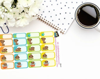 Planner Stickers|Dog Stickers|Puppy Stickers|Dog Care Stickers|Dog Reminder Stickers|For use in various planners and journals|S006-HV