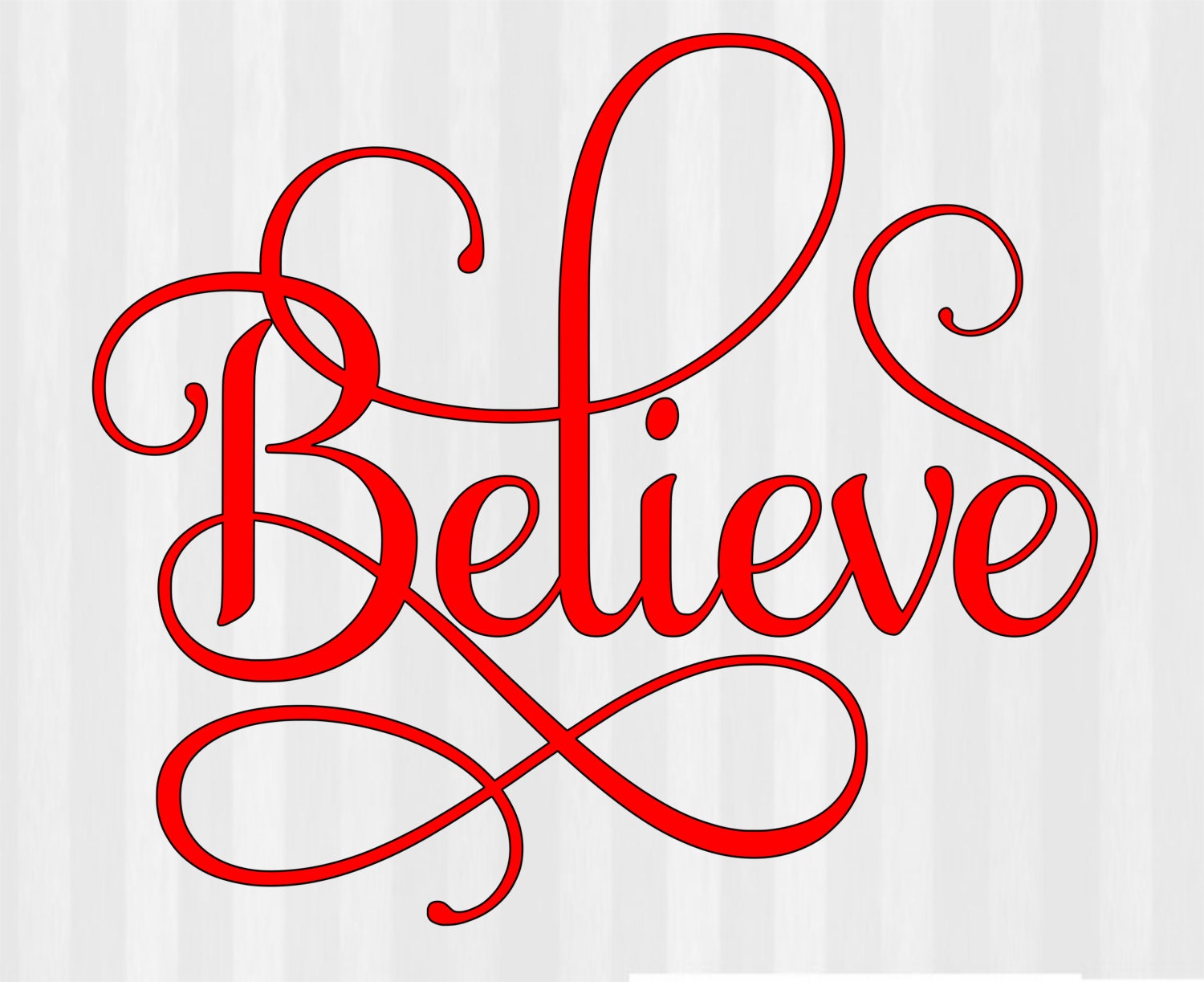 Download Believe SVG Christmas Svg Christmas font Svg by 5StarClipart