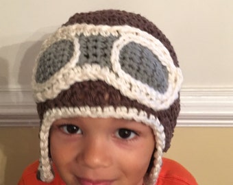 Aviator hat, pilot hat, steampunk hat, toddler hat